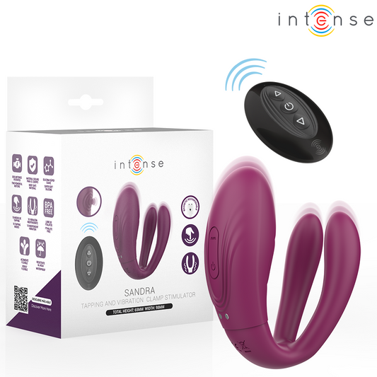 INTENSE - SANDRA TAPPING- EN TRILLINGSKLEMSTIMULATOR AFSTANDSBEDIENING