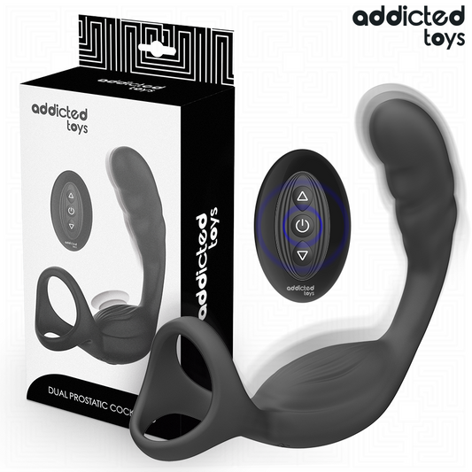 ADDICTED TOYS - DUBBELE PROSTAAT COCKRING AFSTANDSBEDIENING