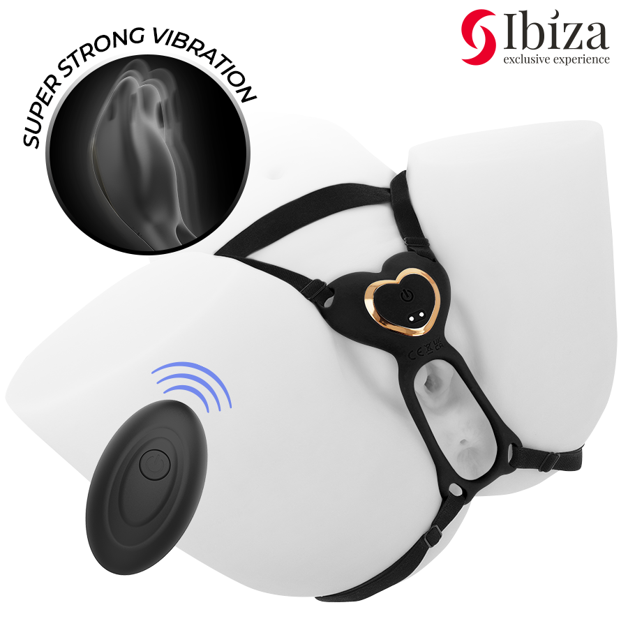 IBIZA - HART PANTY KOPPELVIBRATOR AFSTANDSBEDIENING