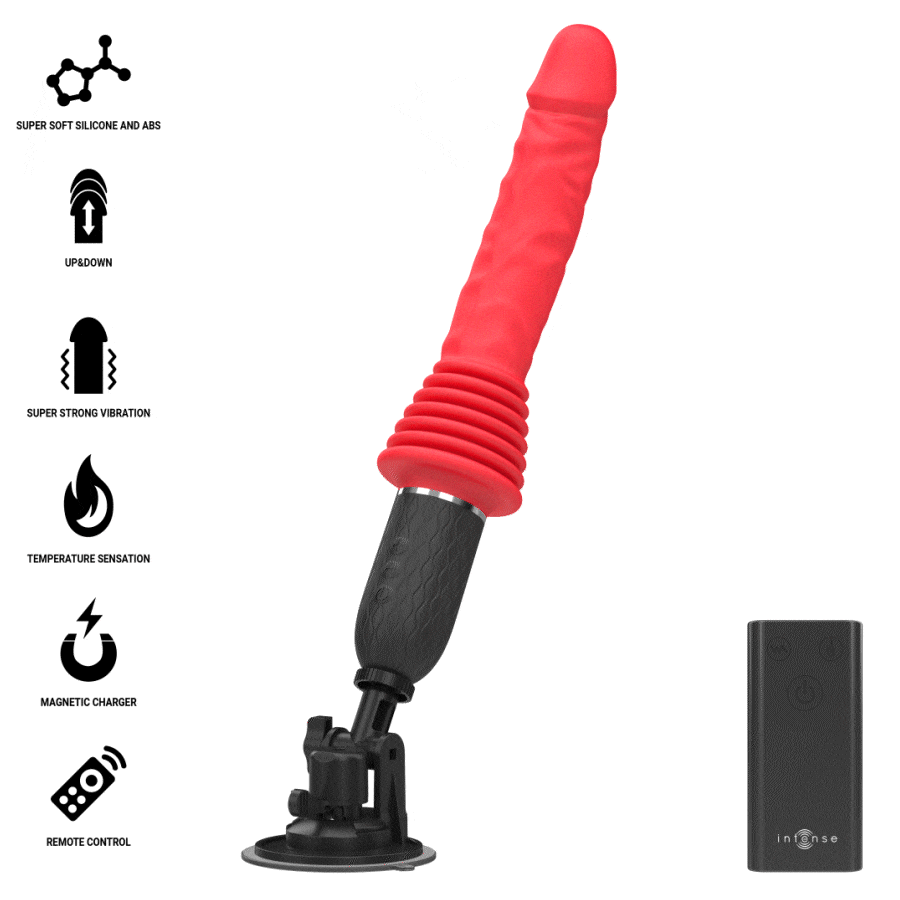 INTENSE - CYNTHIA AFSTANDSBEDIENDE STUWENDE VIBRATOR MET WARMTE