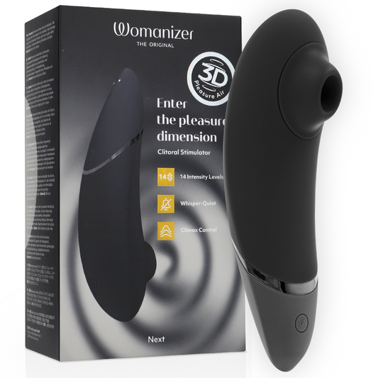 WOMANIZER - VOLGENDE CLITORALE STIMULATOR ZWART