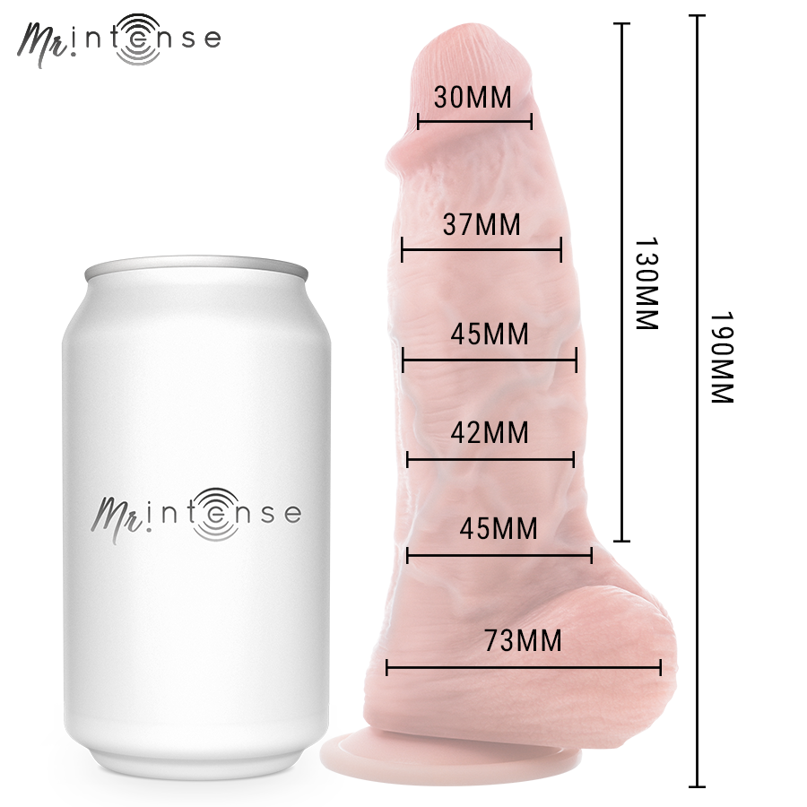 MR INTENSE - KLEINE SPENCER SILICONEN DILDO 19 CM -Ø- 4.5 CM