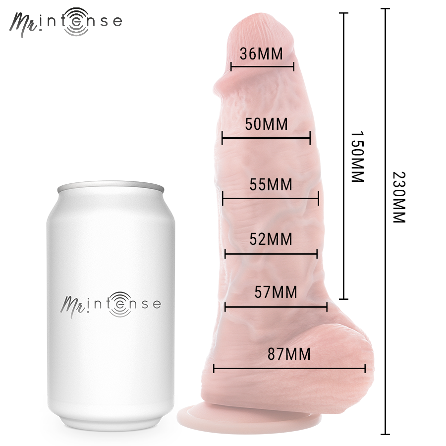 MR INTENSE - MEDIUM SPENCER SILICONEN DILDO 23 CM -Ø- 5,7 CM