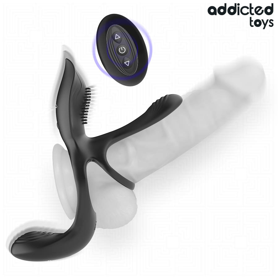ADDICTED TOYS - DUBBELE PENISRING MET CLITORISSTIMULATOR