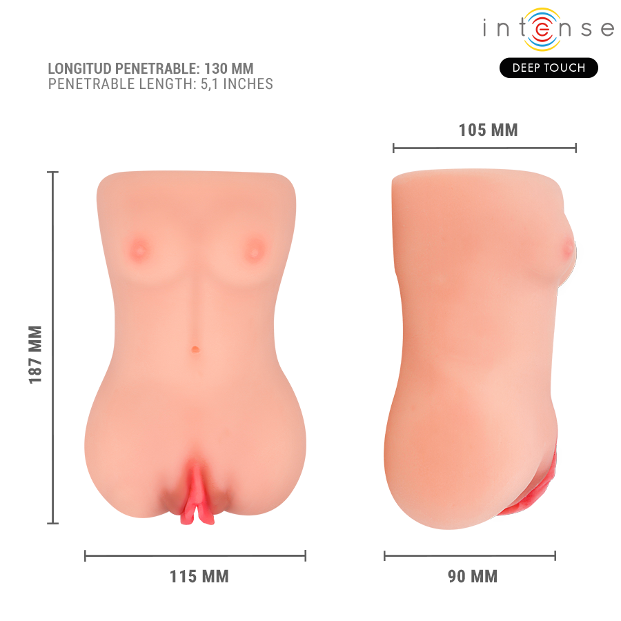 INTENSE DIEPE STIMULATIE - CATHERINE VIBRATOR & ZUIGNAP MASTURBATOR MET STEM