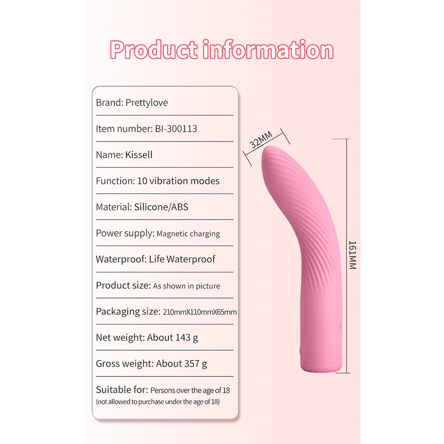 PRETTY LOVE - KISELL G-SPOT ROZE VIBRATOR