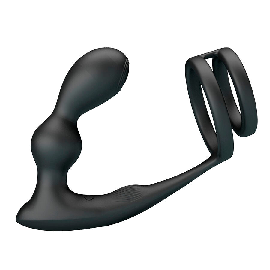 MR PLAY - TRILLENDE ANAALPLUG MET PENISRING AFSTANDSBEDIENING