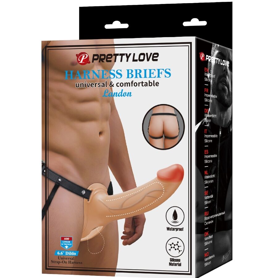 PRETTY LOVE - LANDON LICHTGETINTE VIBRERENDE STRAP-ON