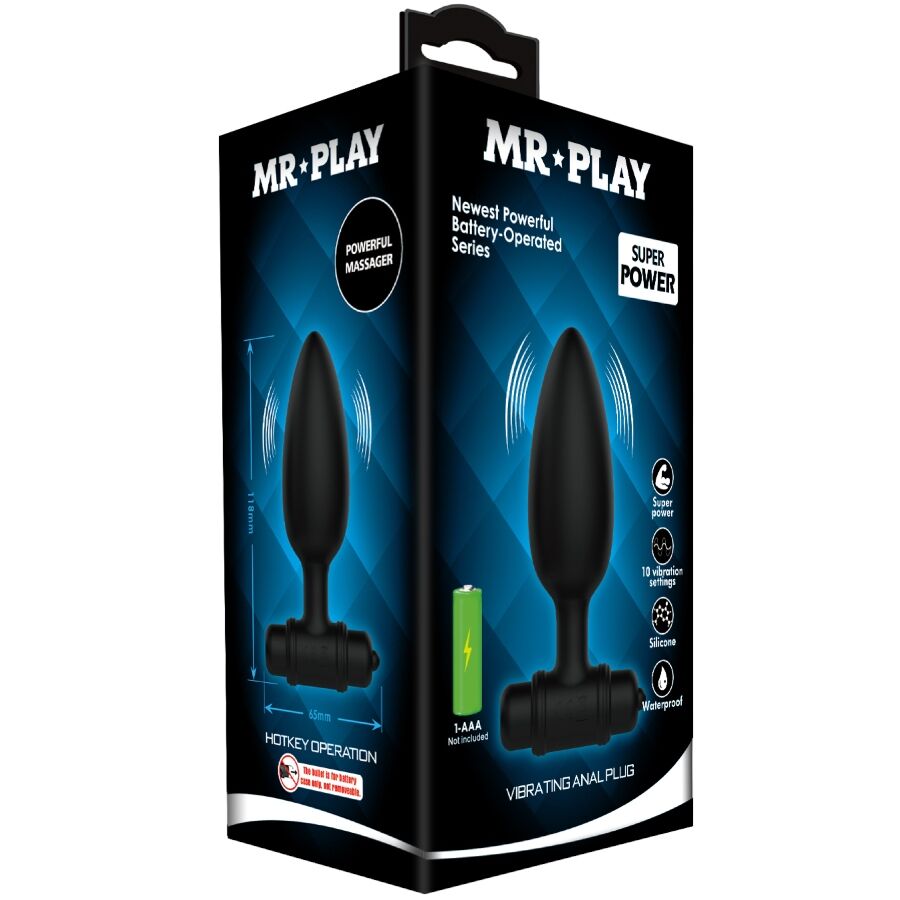MR PLAY - SUPER POWER ANAALPLUG MET TRILLING