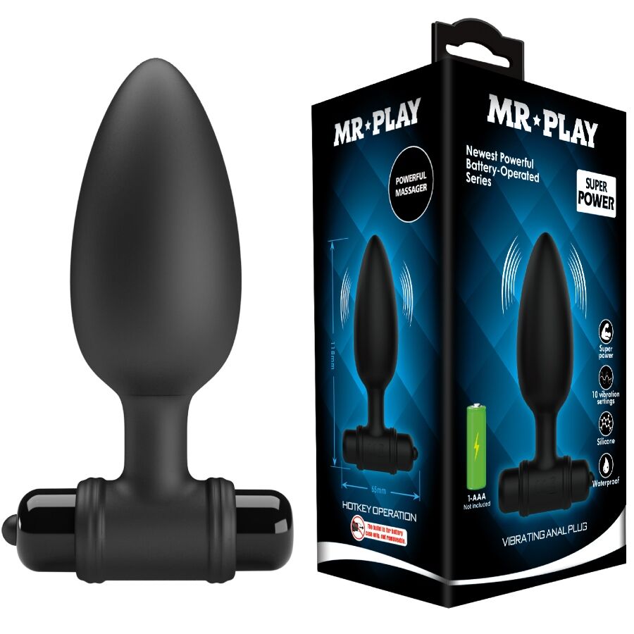 MR PLAY - SUPER POWER ANAALPLUG MET TRILLING