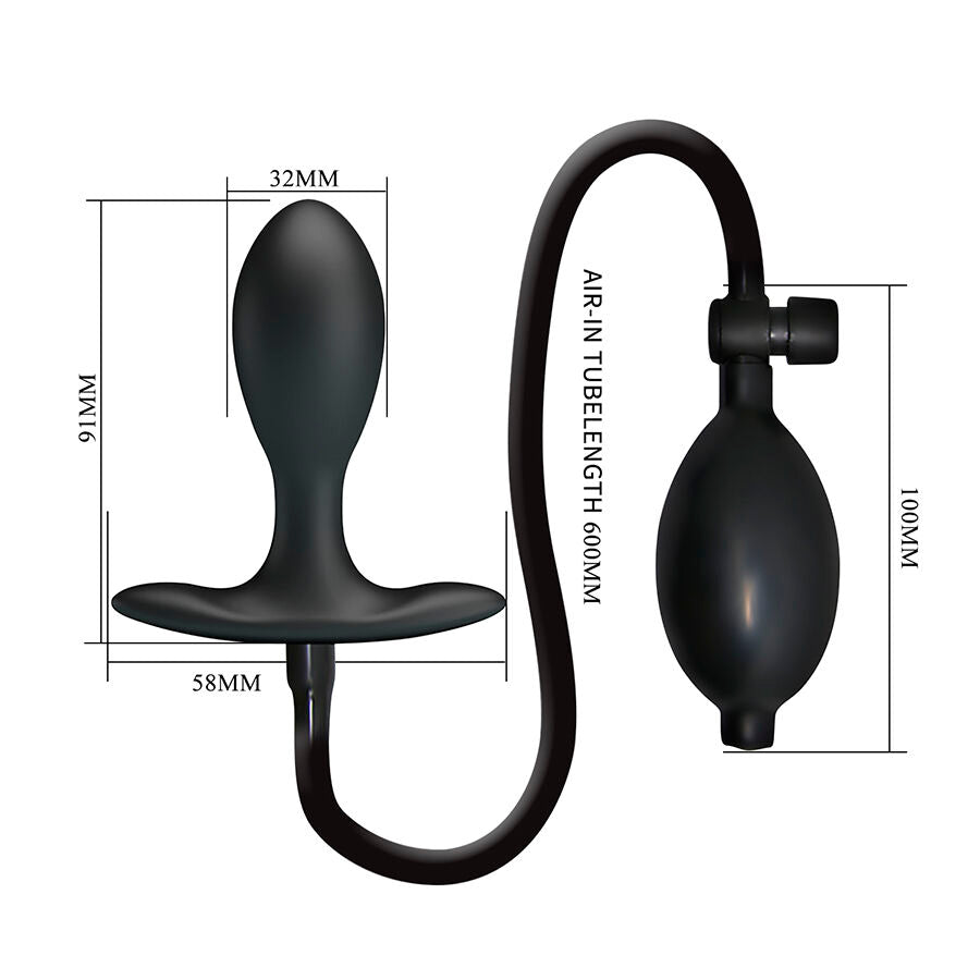 MR PLAY - OPBLAASBARE ANALE PLUG