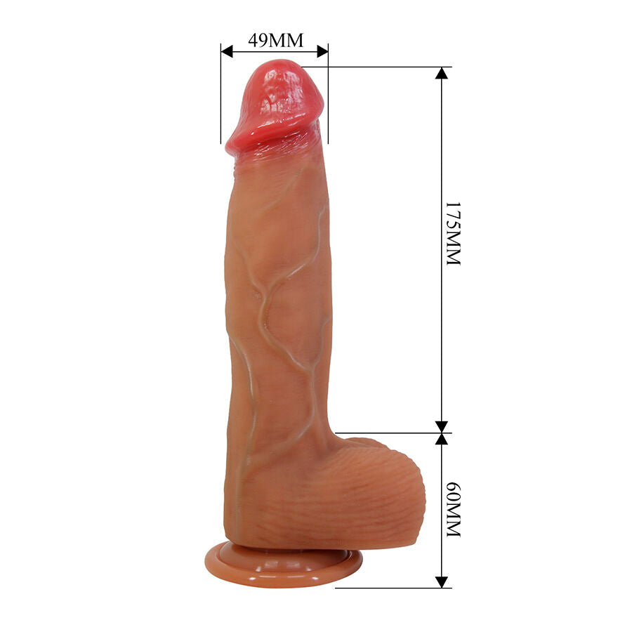 PRETTY LOVE - ORTON REALISTISCHE DILDO MET ZUIGNAP 23,5 CM -Ø- 4,9 CM