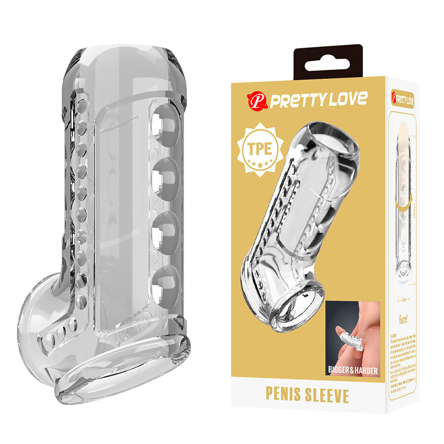 PRETTY LOVE - TRANSPARANTE GETEXTUREERDE PENISHOES