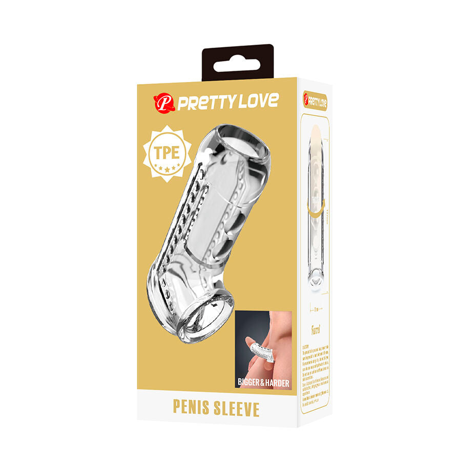 PRETTY LOVE - TRANSPARANTE GETEXTUREERDE PENISHOES