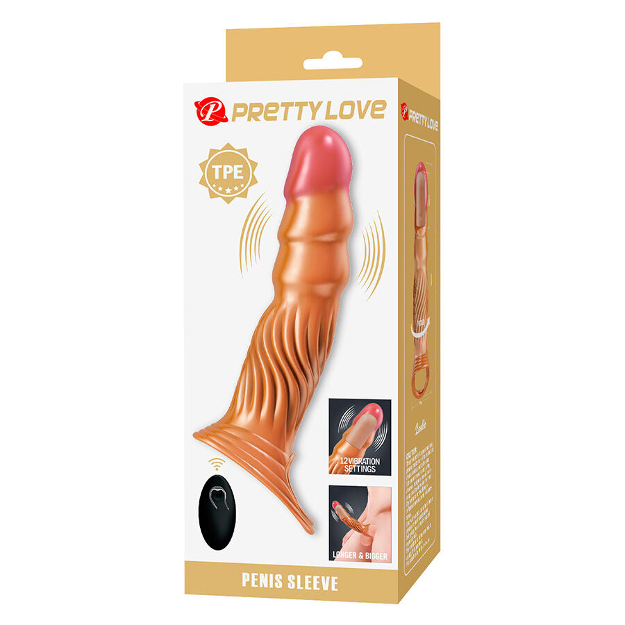 PRETTY LOVE - GETEXTUREERDE PENISHOES MET TRILLING EN AFSTANDSBEDIENING