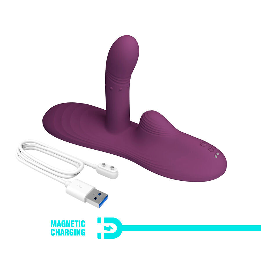 PRETTY LOVE - LUKA ZIT-VIBRATOR MET WARMTED EFFECT EN AFSTANDSBEDIENING