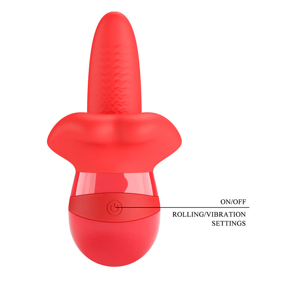 PRETTY LOVE - OBELIA MASTURBATOR TONGUE VIBRATOR MET ORBITALE BEWEGING