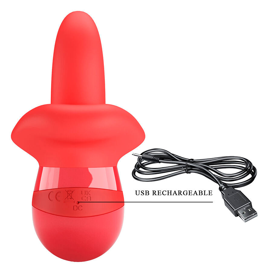 PRETTY LOVE - OBELIA MASTURBATOR TONGUE VIBRATOR MET ORBITALE BEWEGING