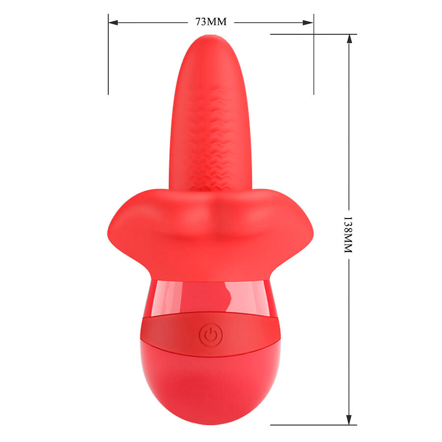 PRETTY LOVE - OBELIA MASTURBATOR TONGUE VIBRATOR MET ORBITALE BEWEGING