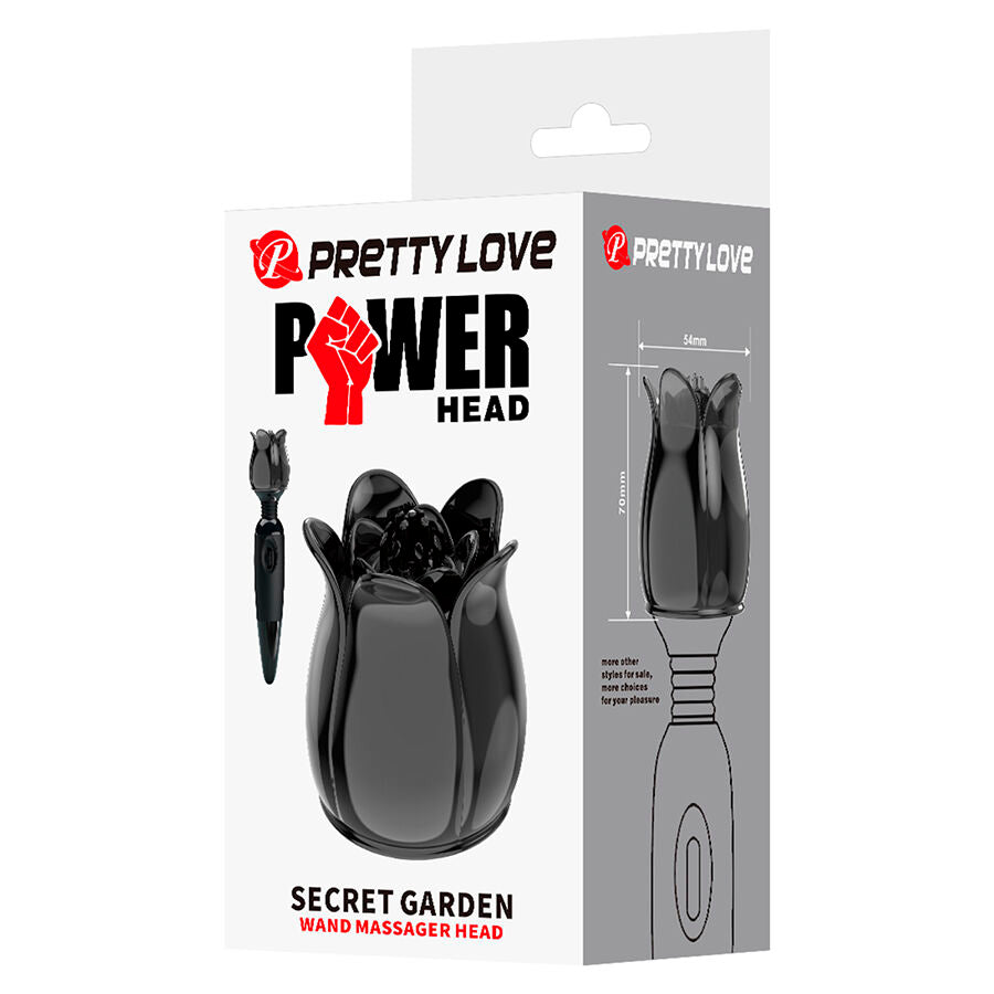PRETTY LOVE - SECRET GARDEN ZWARTE MASSAGEKOP