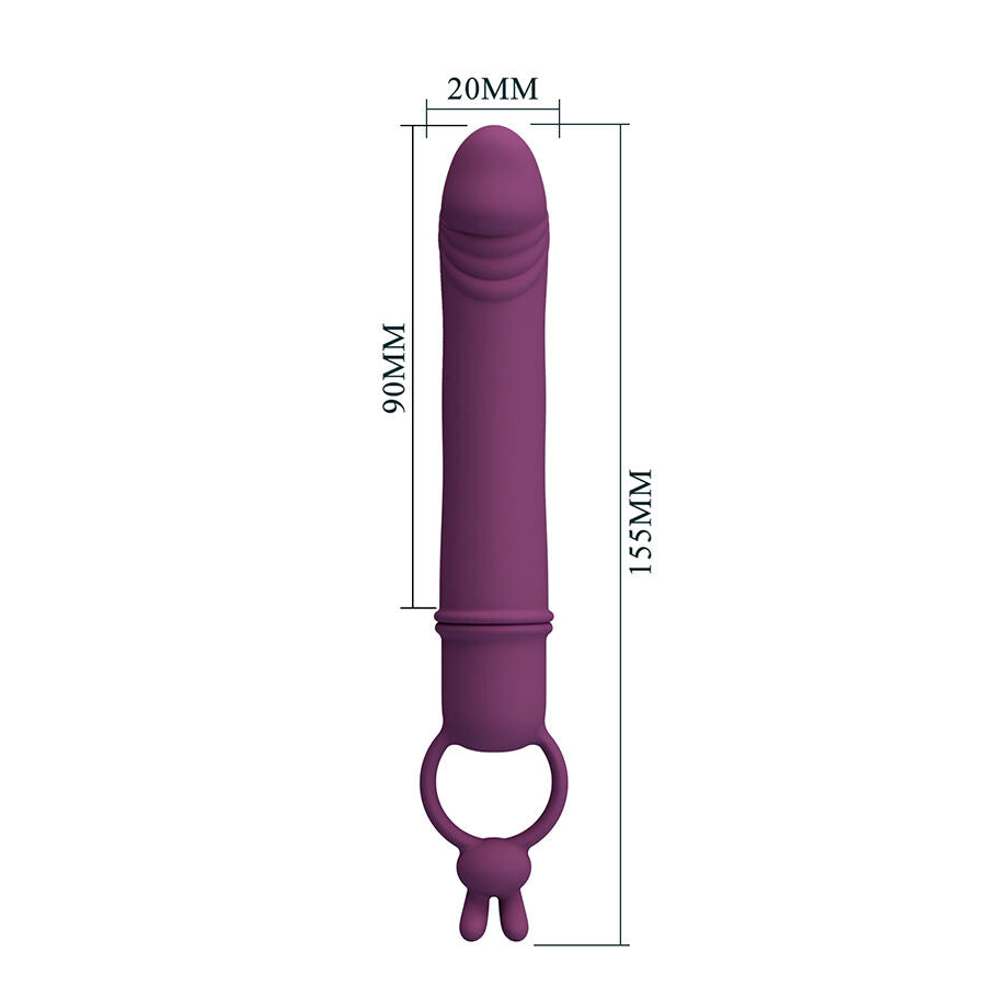 PRETTY LOVE - CORA VIBRATOR PENISVORM MET WEERSTANDSRING
