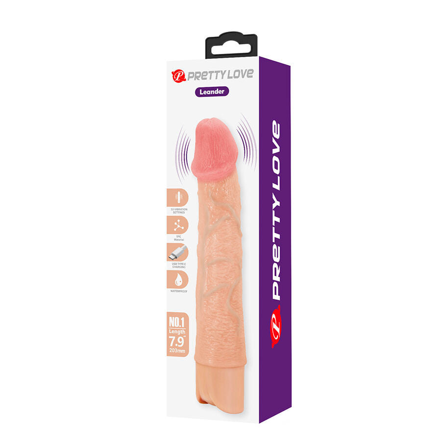 PRETTY LOVE - LEANDER FLEXIBELE REALISTISCHE VIBRATOR