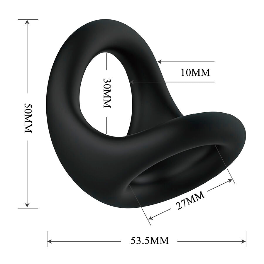 CRAZY BULL - NESTOR ERGONOMISCHE PENIS- EN TESTIKELRING