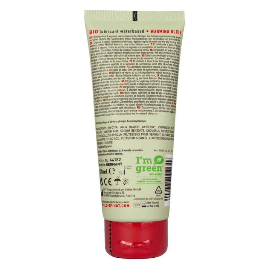 HETE - BIO GLIJMIDDEL OP WATERBASIS VERWARMEND 100 ML