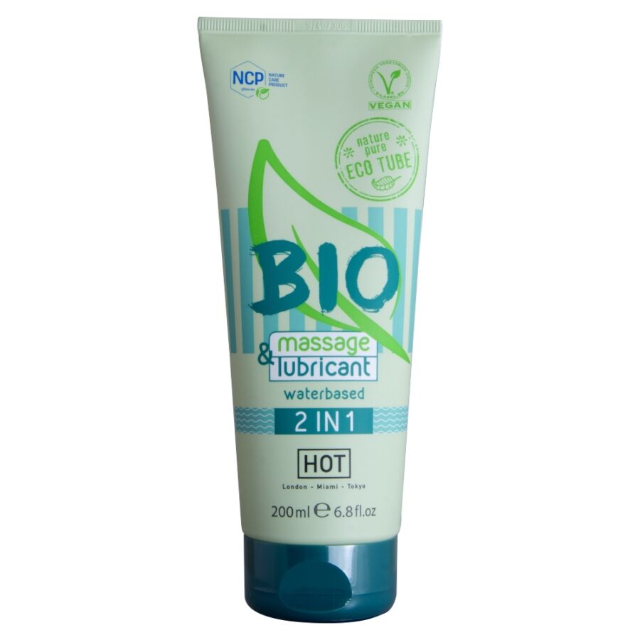 HOT - BIO MASSAGE & GLIJMIDDEL OP WATERBASIS 2 IN 1 200 ML