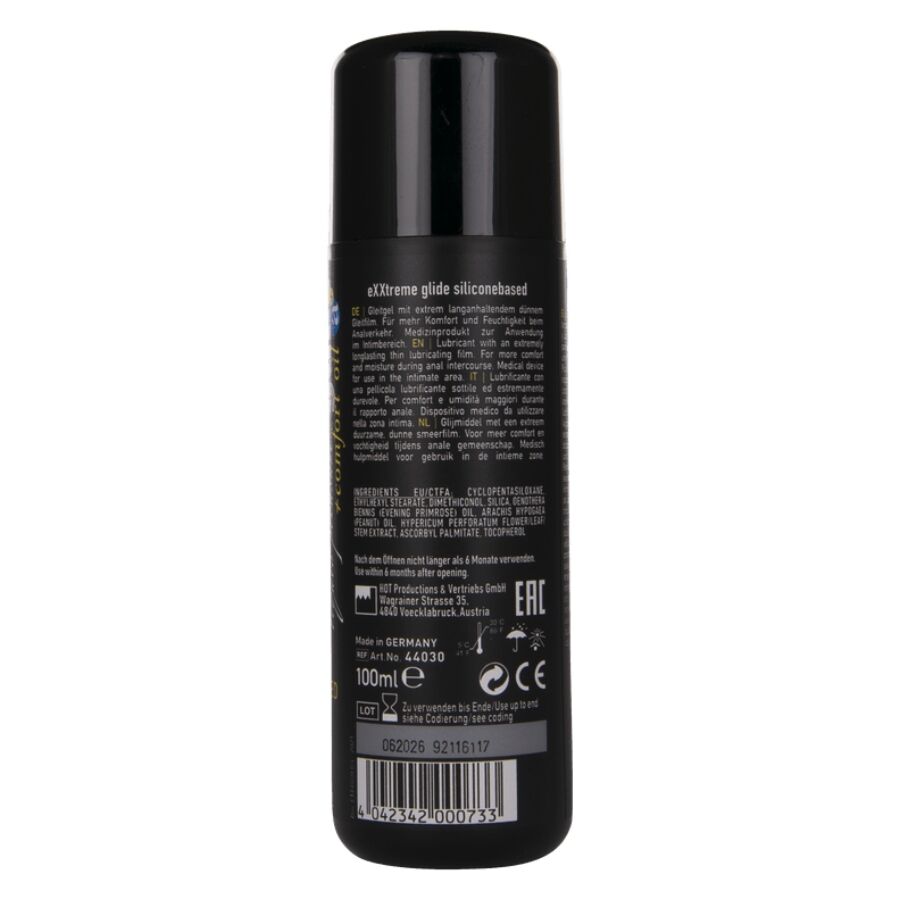 HOT - EXXTREME GLIDE GLIJMIDDEL OP SILICONENBASIS + COMFORTOLIE A+ 100 ML