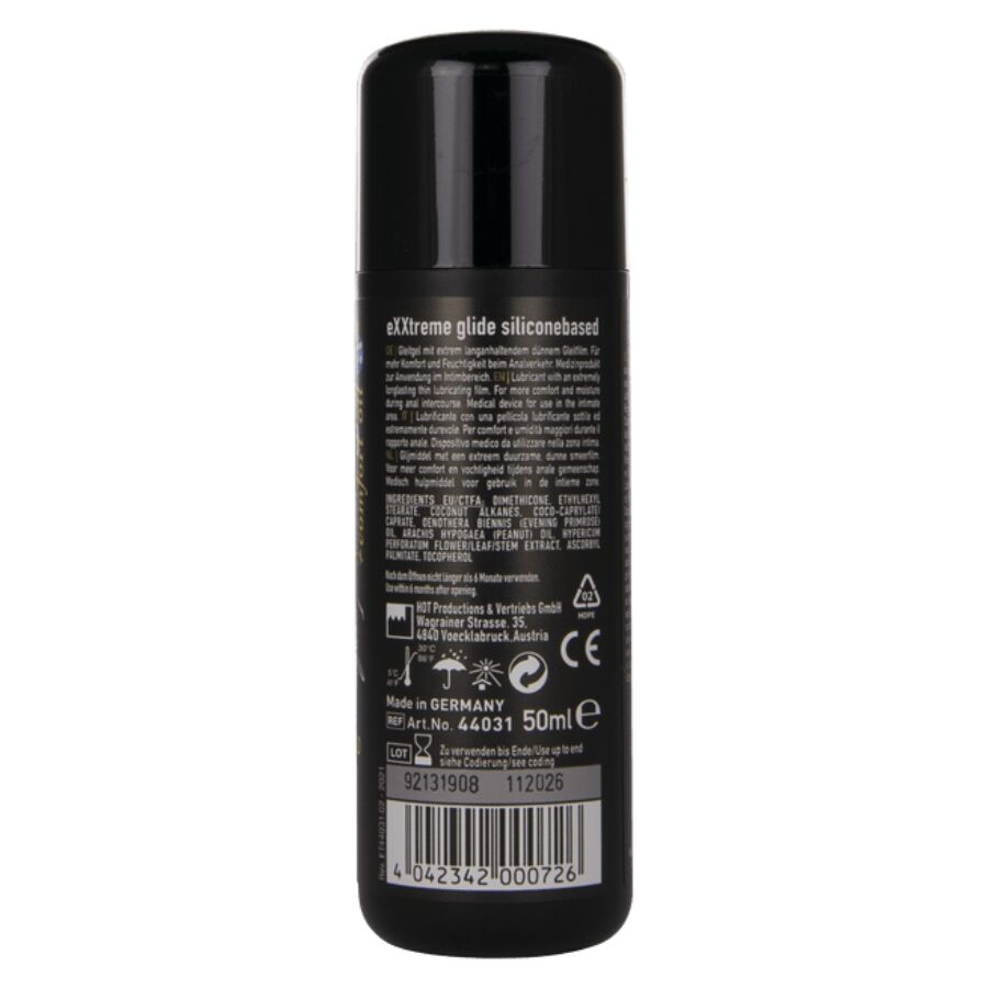 HOT - EXXTREME GLIDE SILICONENGLIJMIDDEL + COMFORT OLIE A+ 50 ML
