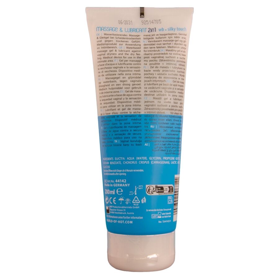 HOT - MASSAGE & GLIJMIDDEL 2IN1 SILKY TOUCH 200 ML