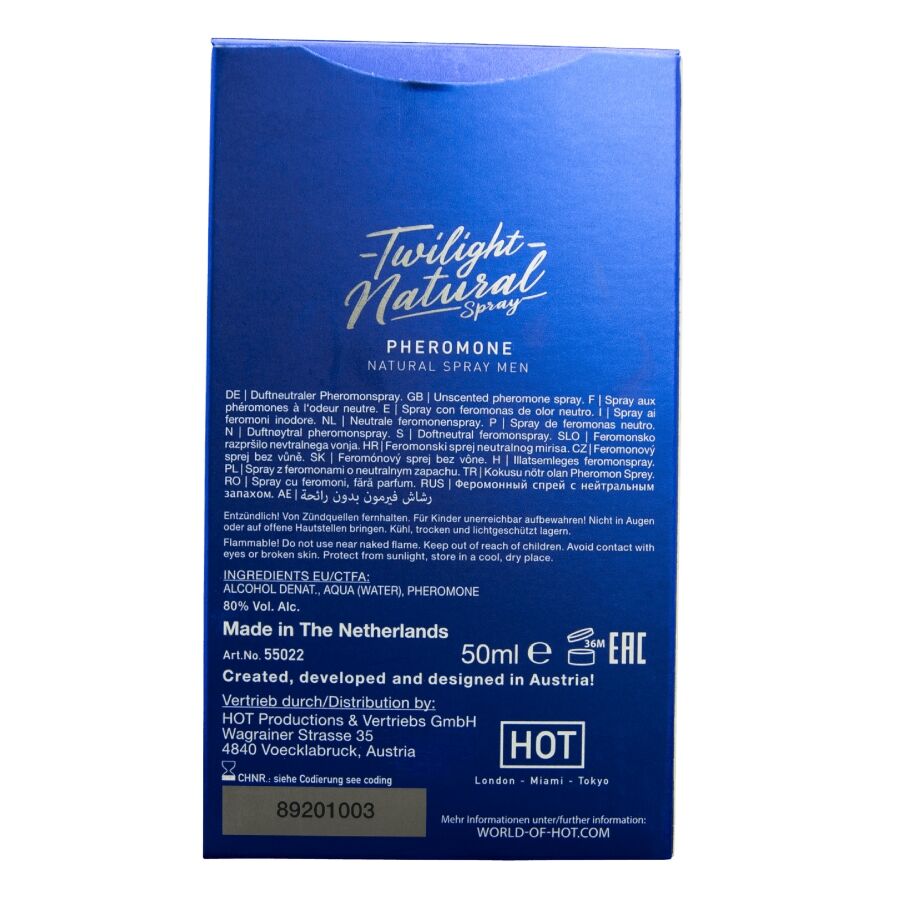 HOT - TWILIGHT FEROMONEN NATUURLIJKE SPRAY MANNEN 50 ML