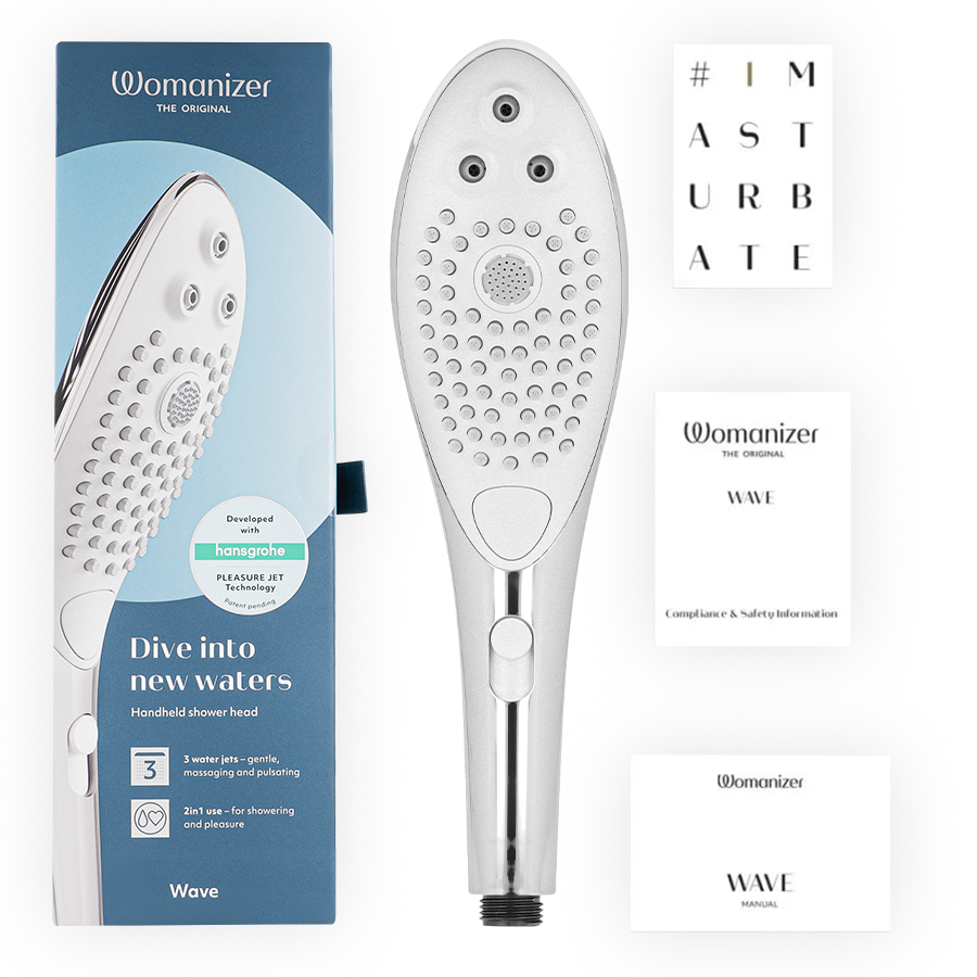 WOMANIZER - WAVE CLITORALE STIMULERENDE DOUCHEKOP CHROME