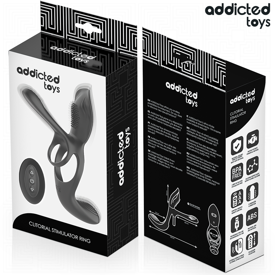 ADDICTED TOYS - DUBBELE PENISRING MET CLITORISSTIMULATOR
