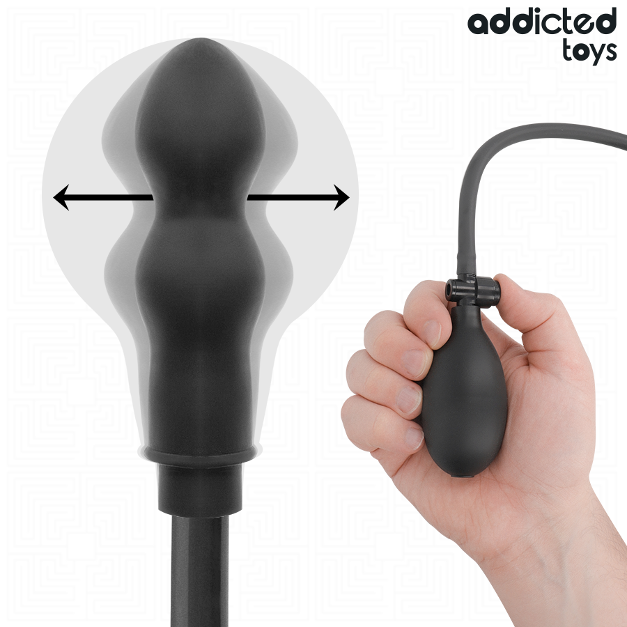 ADDICTED TOYS - OPBLAASBARE DUBBELE BUTTPLUG MODEL 1
