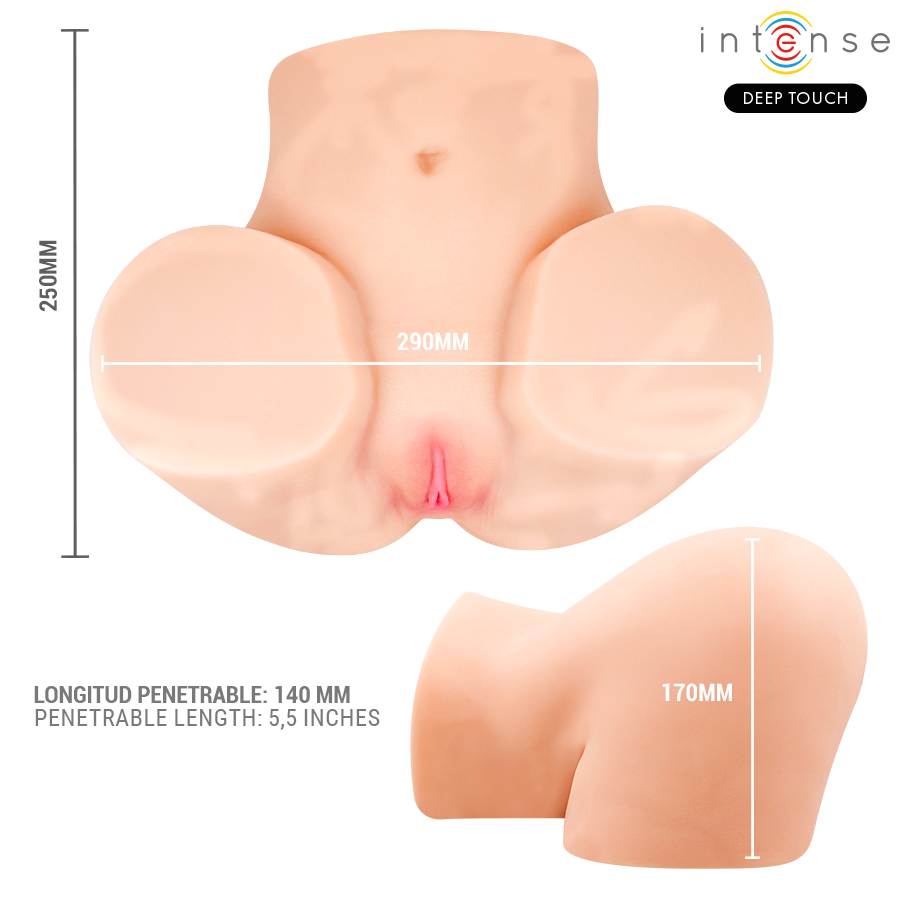 INTENSE DIEPE AANRAKING - GINGER VAGINALE MASTURBATOR MET ZUIGKRACHT, WARMTE, TRILLING EN STEMEFFECTEN MET AFSTANDSBEDIENING 5.3 KG