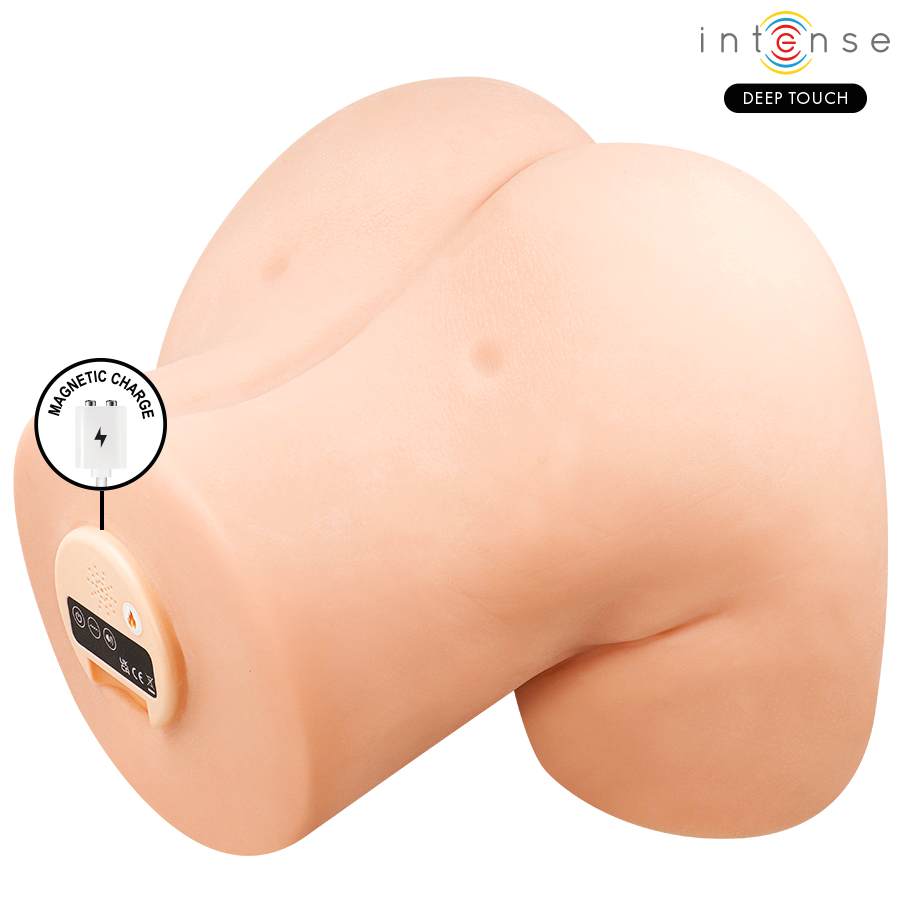 INTENSE DEEP TOUCH - JULIA VAGINALE MASTURBATOR MET ZUIGKRACHT, WARMTE, TRILLINGEN EN STEMEFFECTEN MET AFSTANDSBEDIENING 9 KG