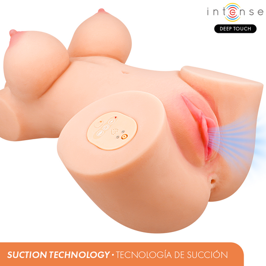 INTENSE DIEPE AANRAKING - VERO TORSO VAGINA MET ZUIGKRACHT, WARMTE, TRILLINGEN EN STEMEFFECTEN L 5,5 KG