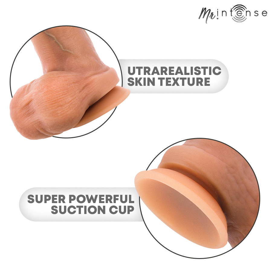 MR INTENSE - BRUCE XL SILICONE DILDO WITH TESTICLES 25.5 CM -Ø- 5.5 CM