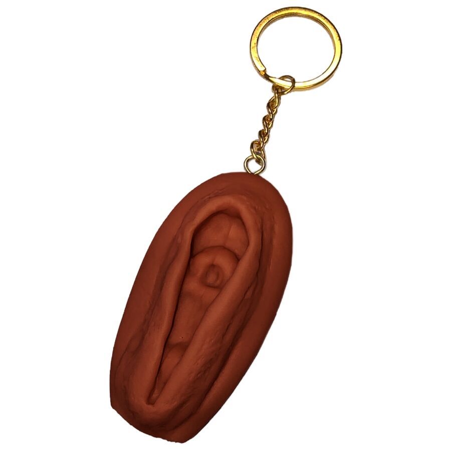 DIABLO PICANTE - SLEUTELHANGER VAGINA DONKERE TINT