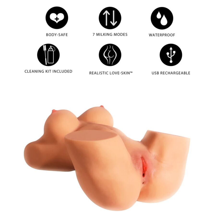 VERBORGEN VERLANGEN - MELKENDE MEGA SLET VROUWELIJKE MASTURBATOR TORSO 22 KG