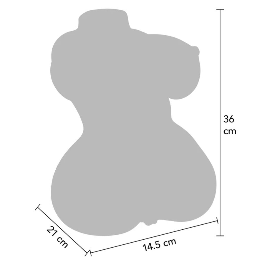 VERBORGEN VERLANGEN - SAPPEIGE DUBBELE D VAGINA EN ANALE MASTURBATOR 5 KG