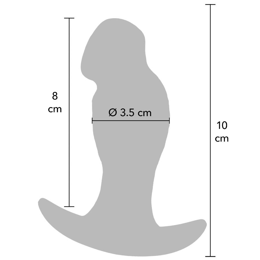 VERBORGEN VERLANGEN - INFERNO REALISTISCHE BUTTPLUG 10 CM