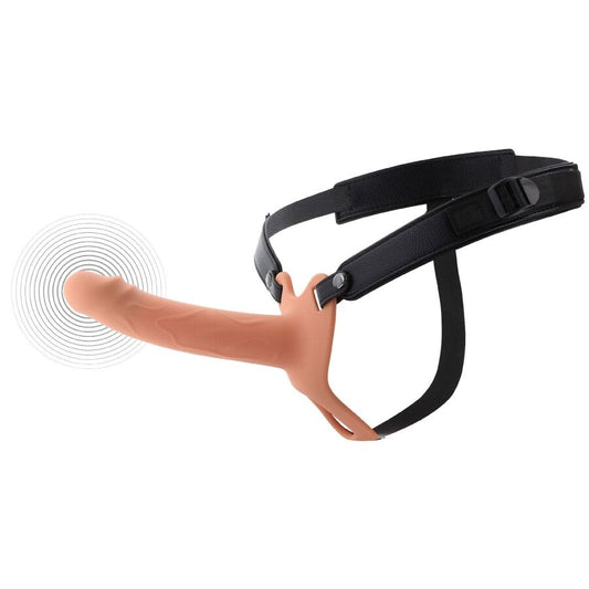 VERBORGEN VERLANGEN - INFERNO VIBRERENDE PENISHOES STRAP-ON 18 CM