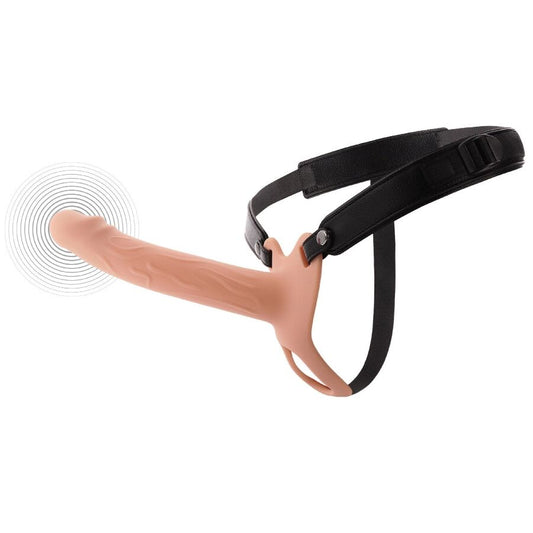VERBORGEN VERLANGEN - INFERNO VIBRERENDE PENISHULZEN STRAP-ON 20 CM