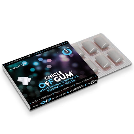 WUG GUM - MET VALERIAAN, TRYPTOFAAN, CITROENMELISSE EN MELATONINE 1 X 8 STUKS