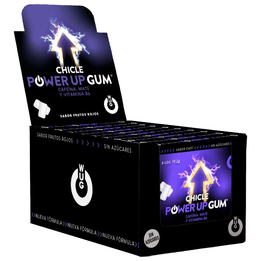 WUG POWER UP - ENERGIEBOOST & FOCUSVERBETERAAR | DISPLAY 12 X 8 STUKS