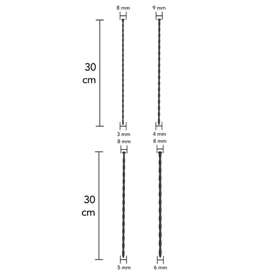HIDDEN DESIRE - EXTREME STARTER URETHRALE SONDE SET 4 STUKS