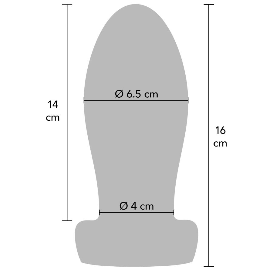 VERBORGEN VERLANGEN - EXTREEM ZWARE ANALE STRETCHER PLUG GROOT